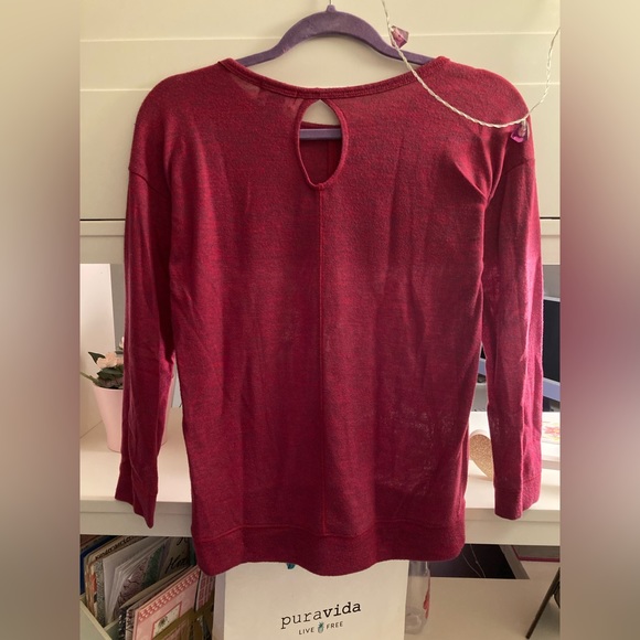 🌸3/$30🌸 Old Navy Girls’ Long Sleeve Magenta/Cream Fall Tops - Picture 7 of 7